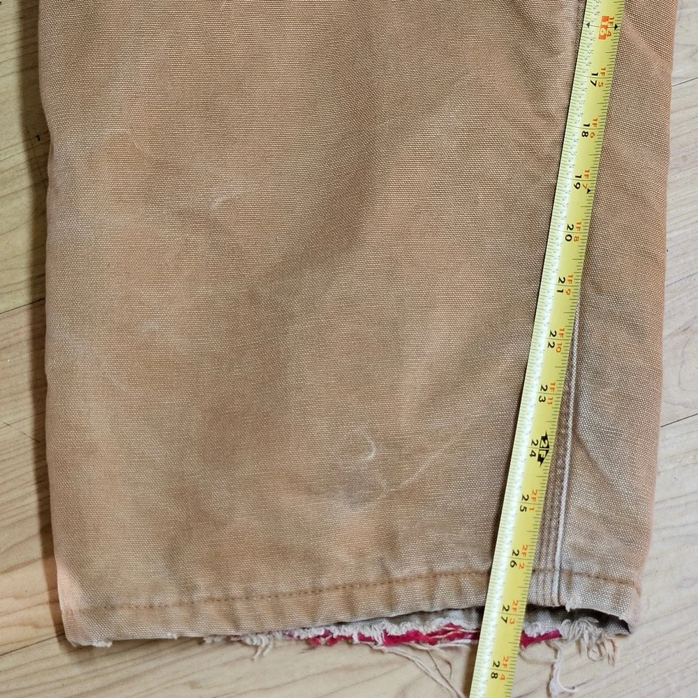 Carhartt X01 BRN Insulated Duck Canvas Coveralls Mens 54 Short Brown Made In USA